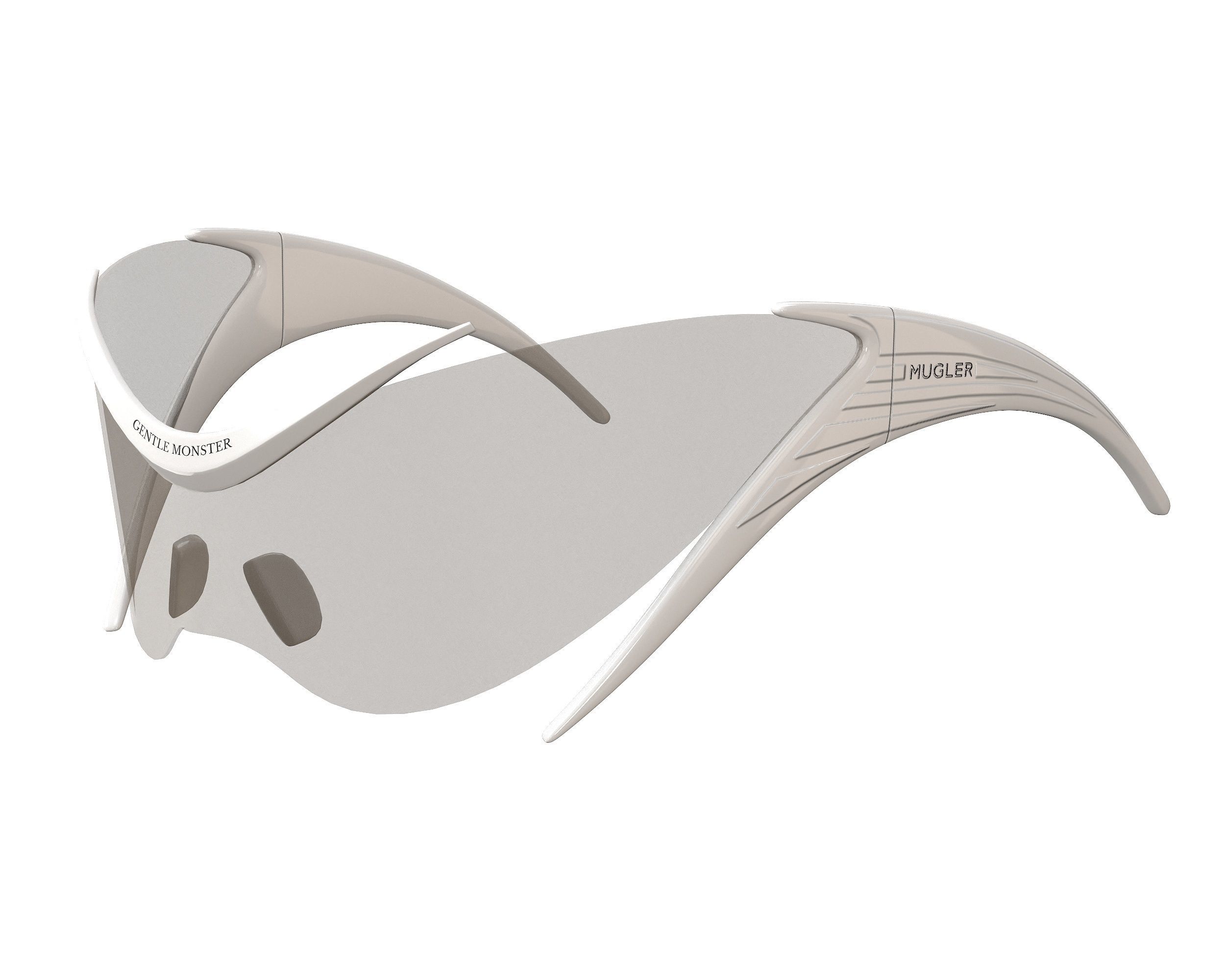 Mugler x Gentle Monster Sunglasses Low-poly 3D model_11