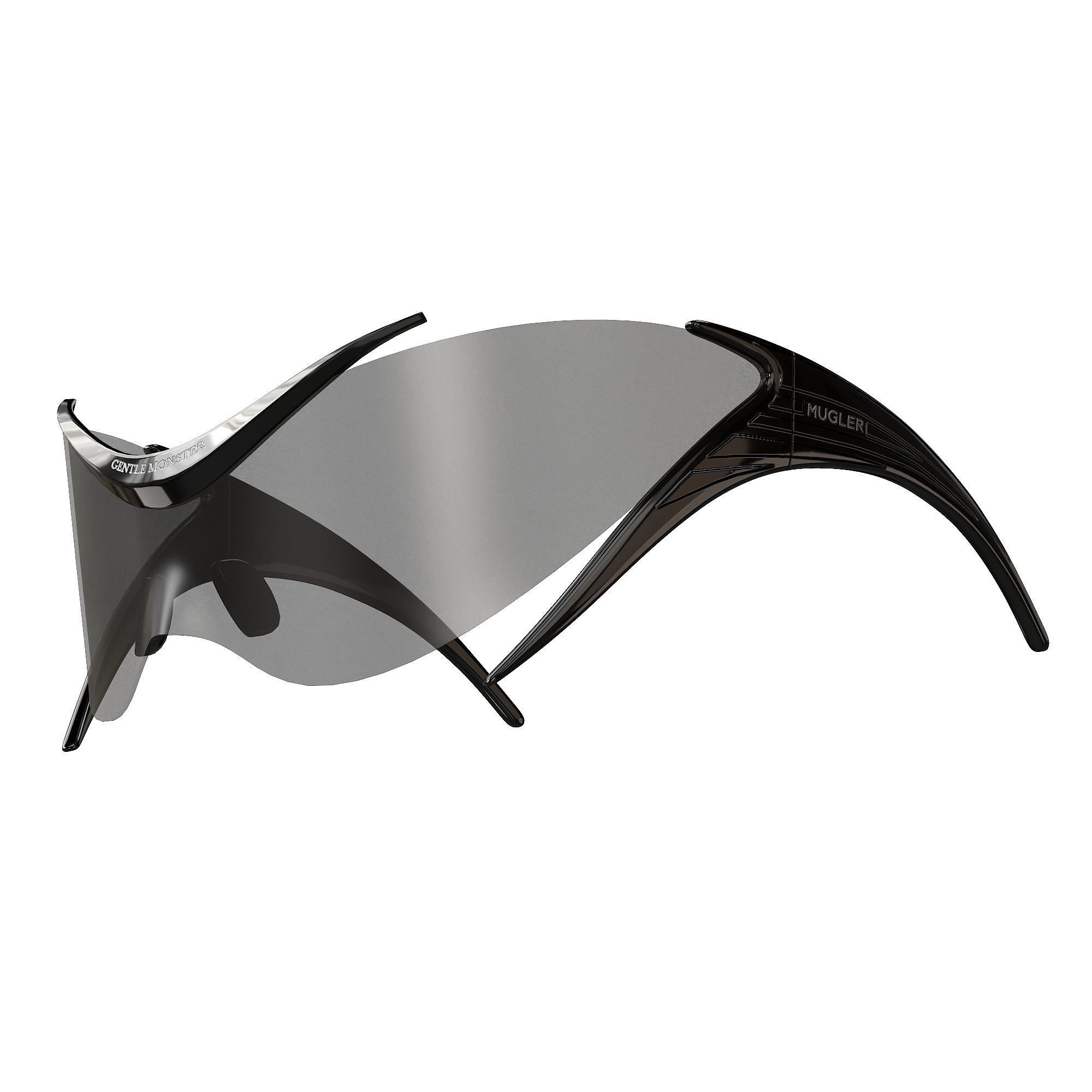 Mugler x Gentle Monster Sunglasses Low-poly 3D model_8