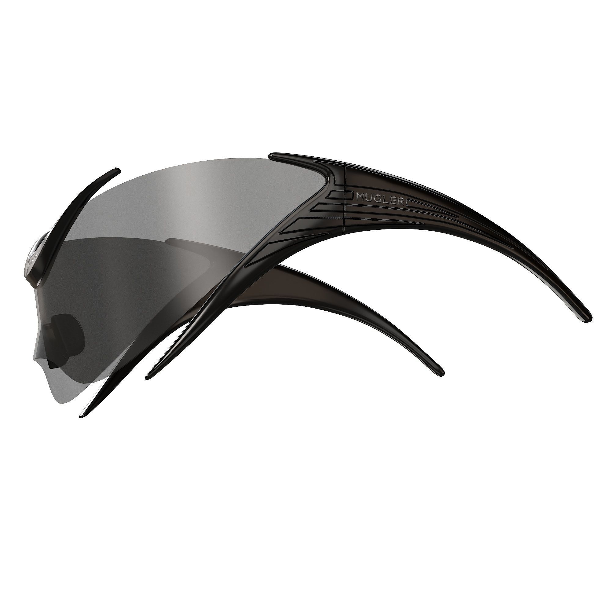 Mugler x Gentle Monster Sunglasses Low-poly 3D model_12