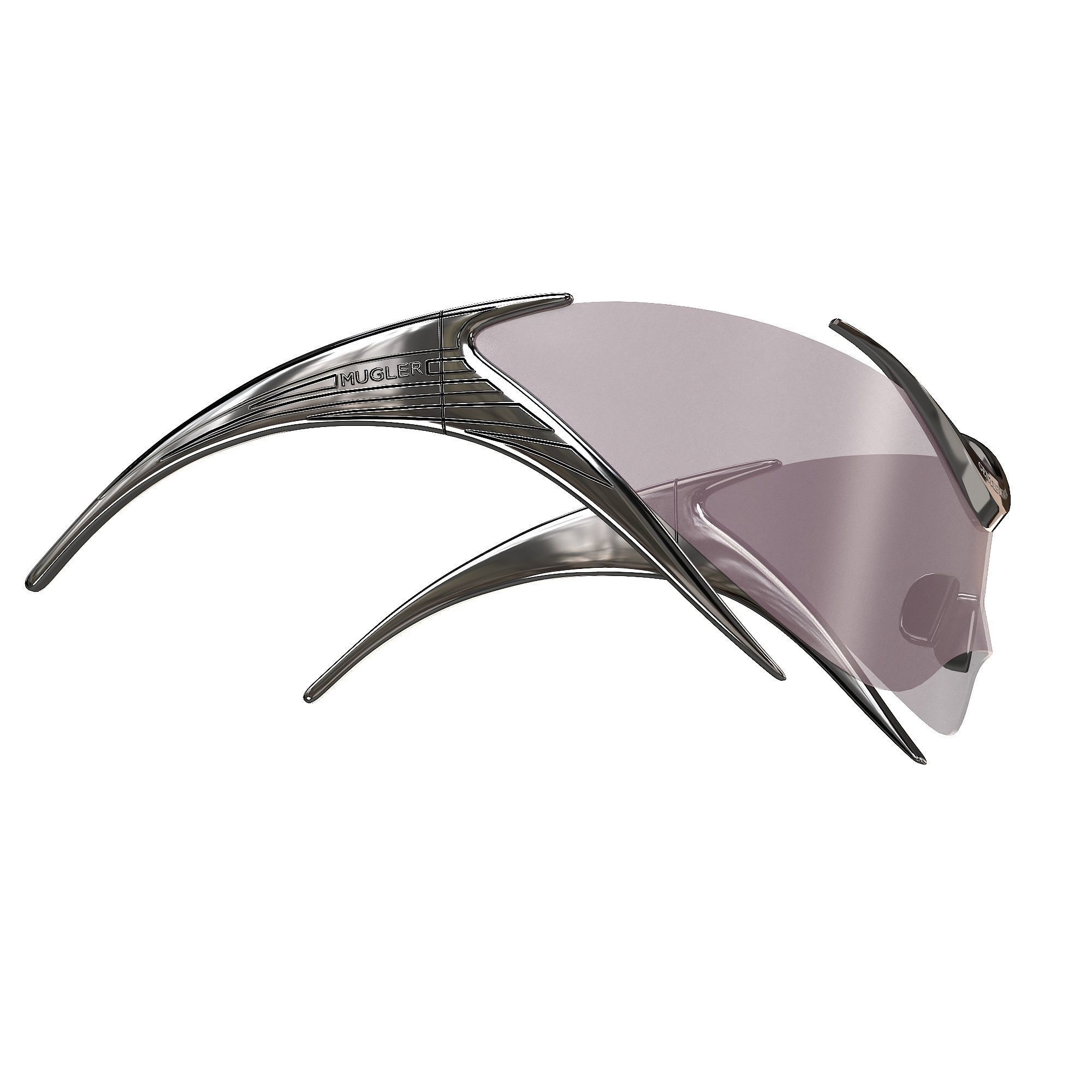 Mugler x Gentle Monster Sunglasses Low-poly 3D model_7
