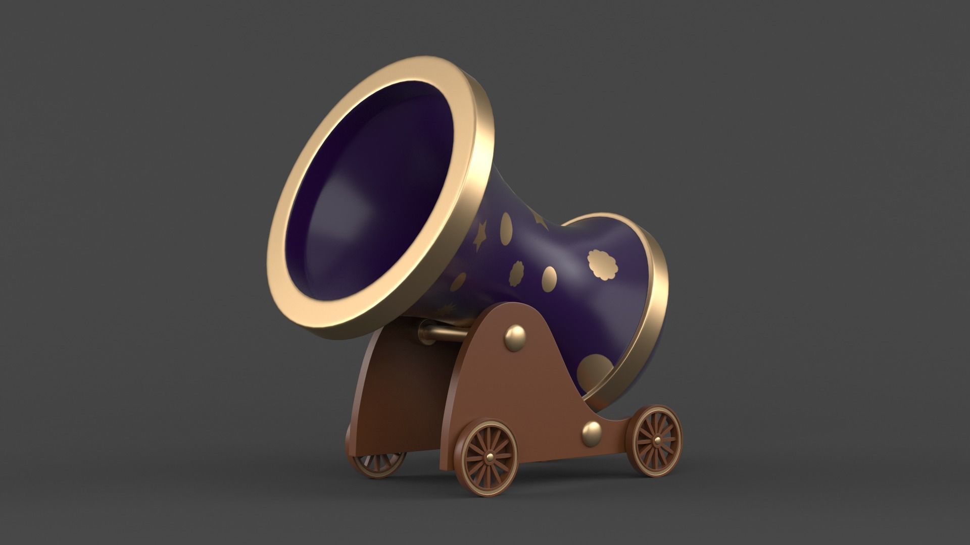 Circus Cannon 3D model_1