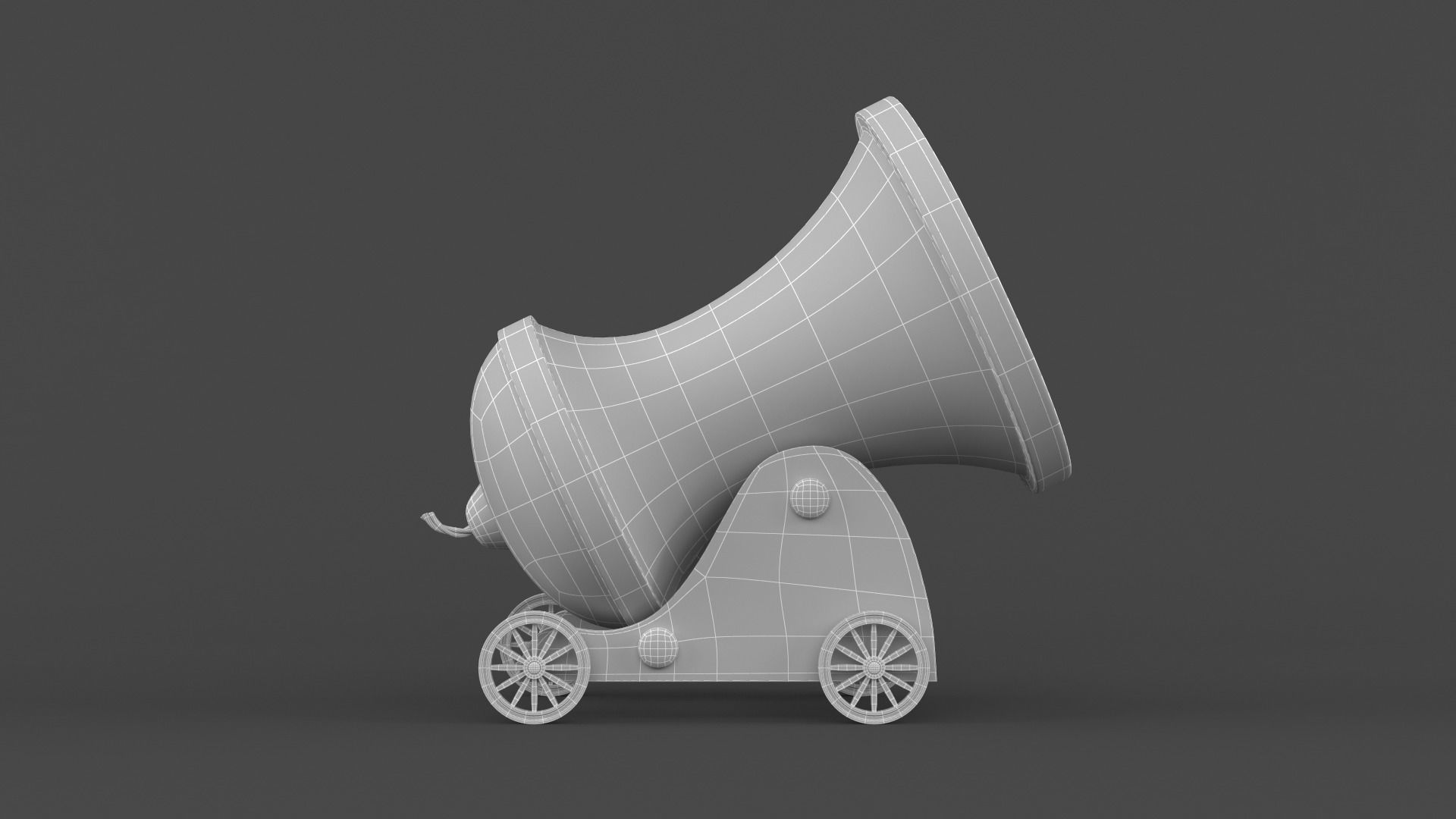 Circus Cannon 3D model_7