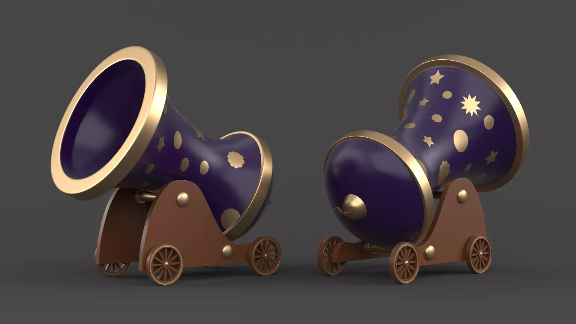 Circus Cannon 3D model_0
