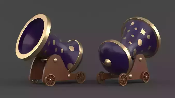 Circus Cannon 3D model