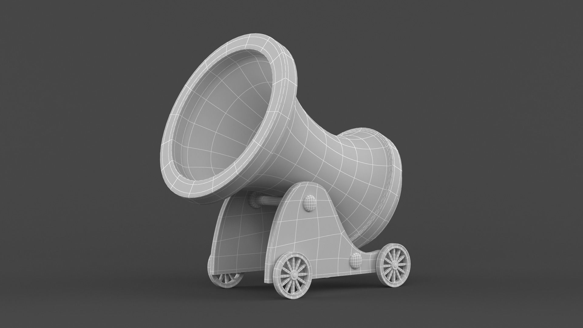 Circus Cannon 3D model_6
