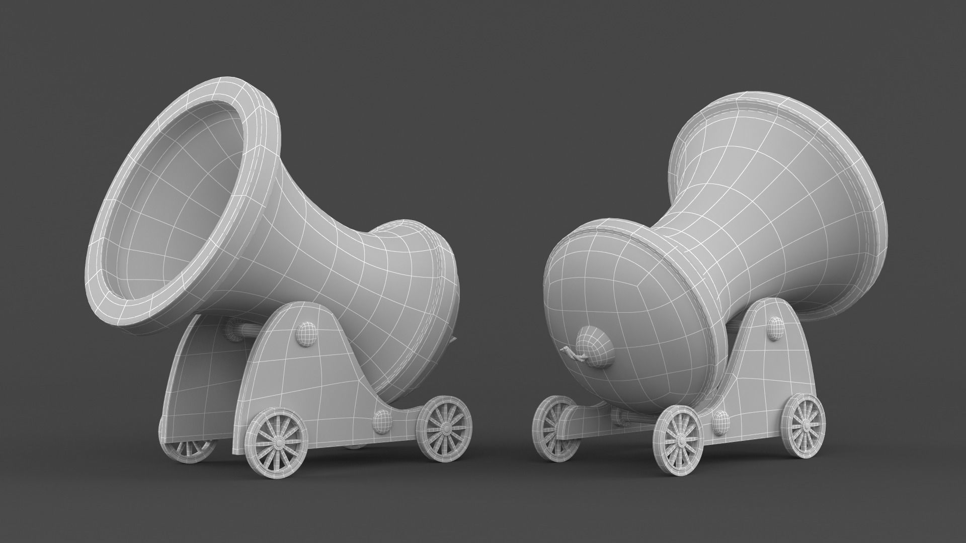 Circus Cannon 3D model_5