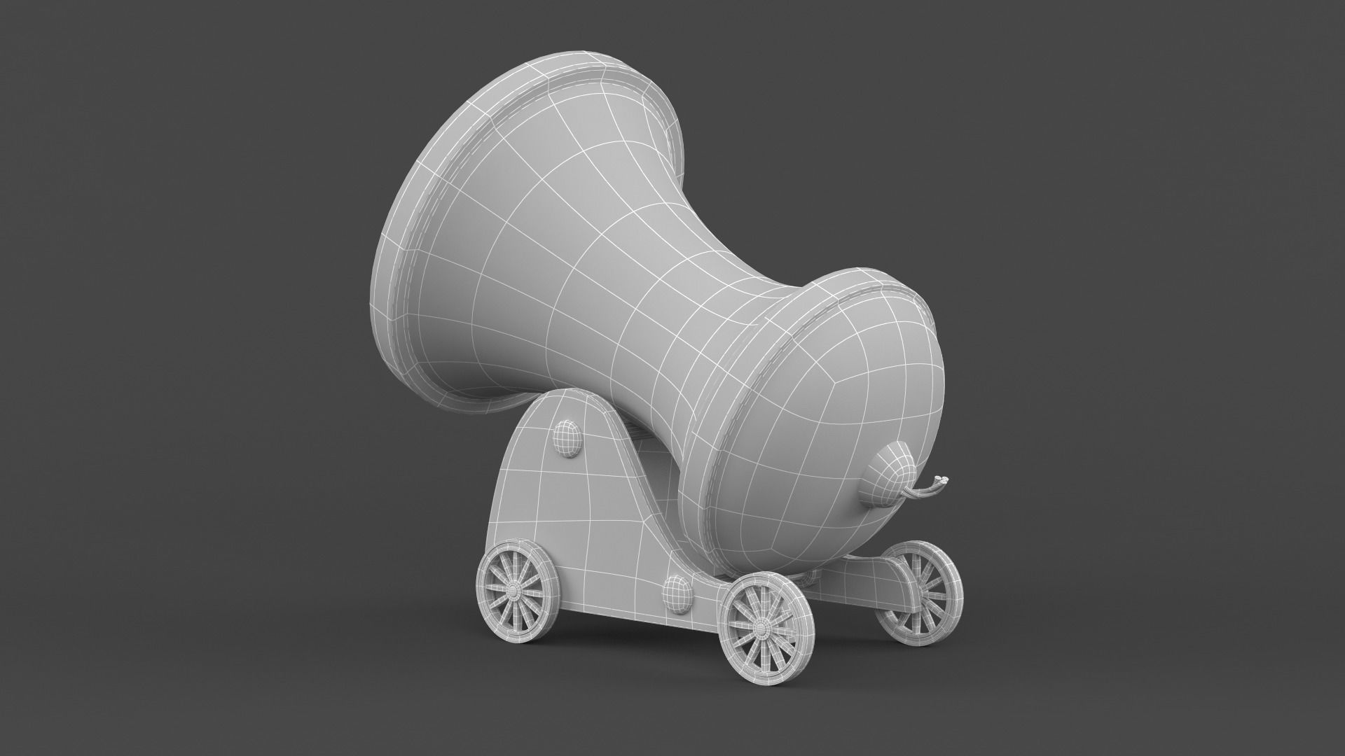 Circus Cannon 3D model_9