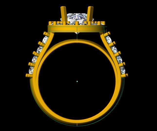 Cluster ring 3dm and stl file 3D print model_6