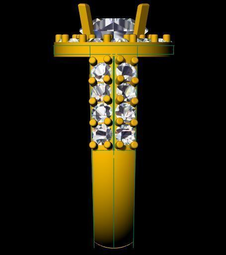 Cluster ring 3dm and stl file 3D print model_7