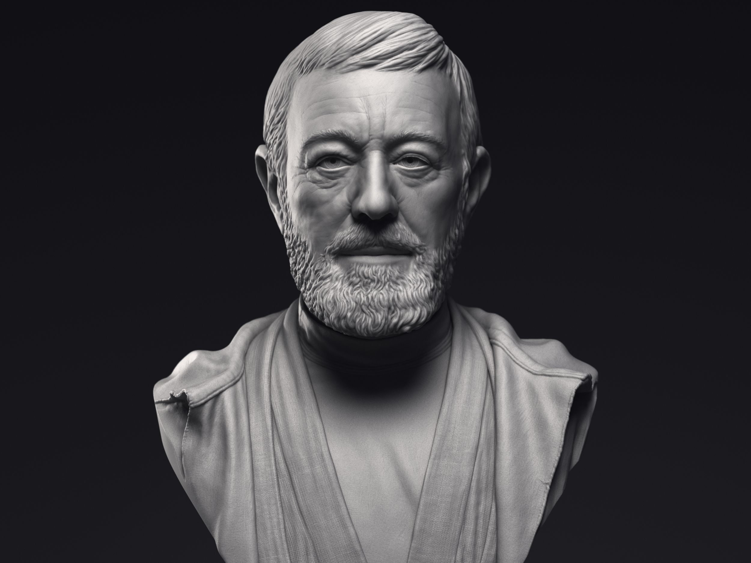 Obi Wan and Luke 3d printable bust collection _12
