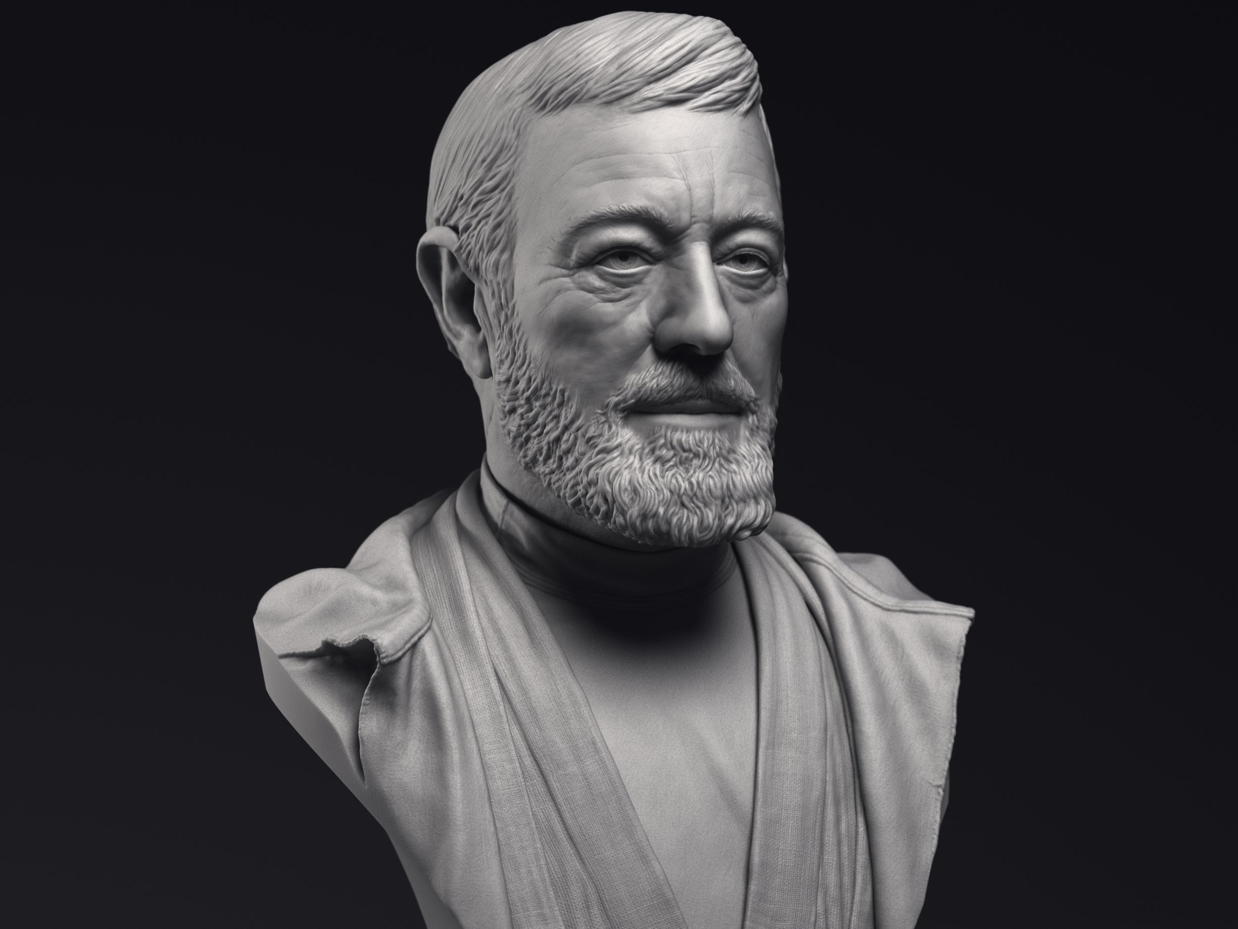 Obi Wan and Luke 3d printable bust collection _16