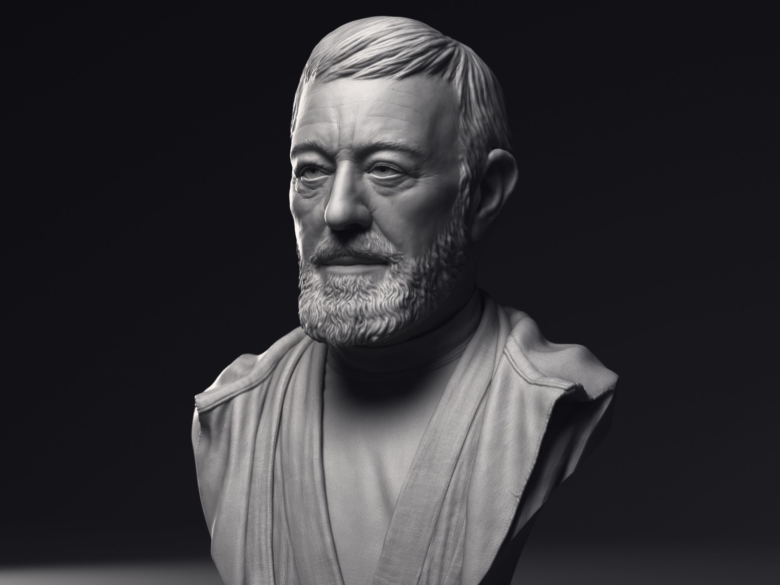 Obi Wan and Luke 3d printable bust collection _14
