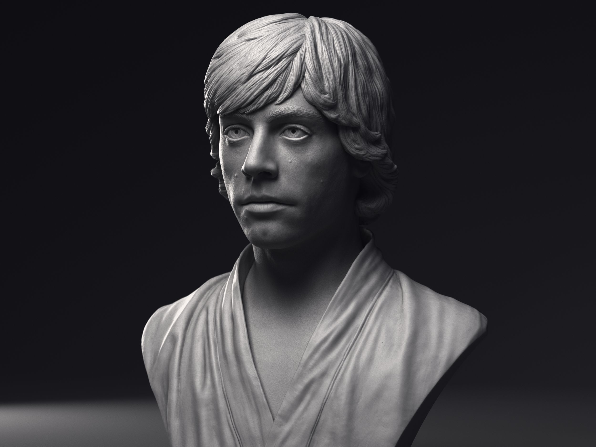 Obi Wan and Luke 3d printable bust collection _15