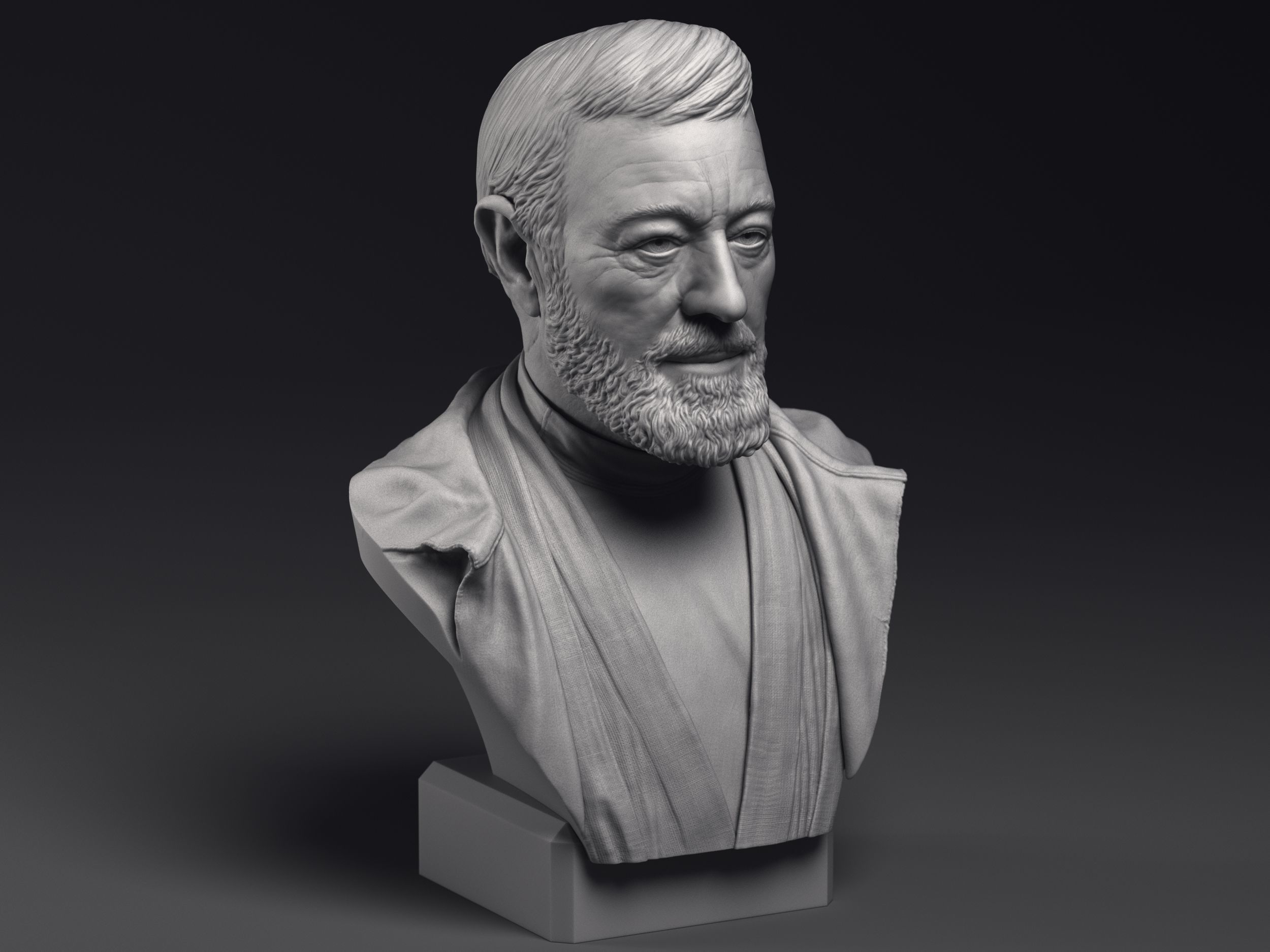 Obi Wan and Luke 3d printable bust collection _18