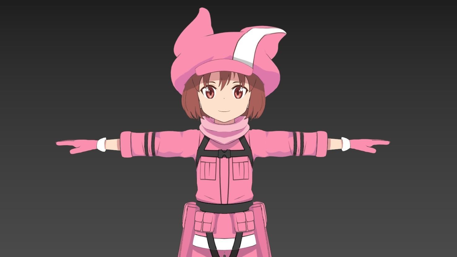 Llenn Gun Gale VRChat avatar 3D model_5