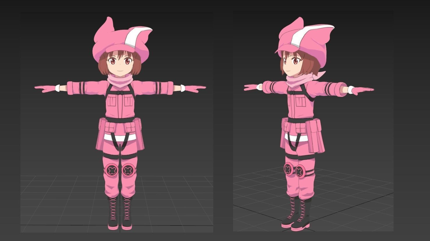Llenn Gun Gale VRChat avatar 3D model_1