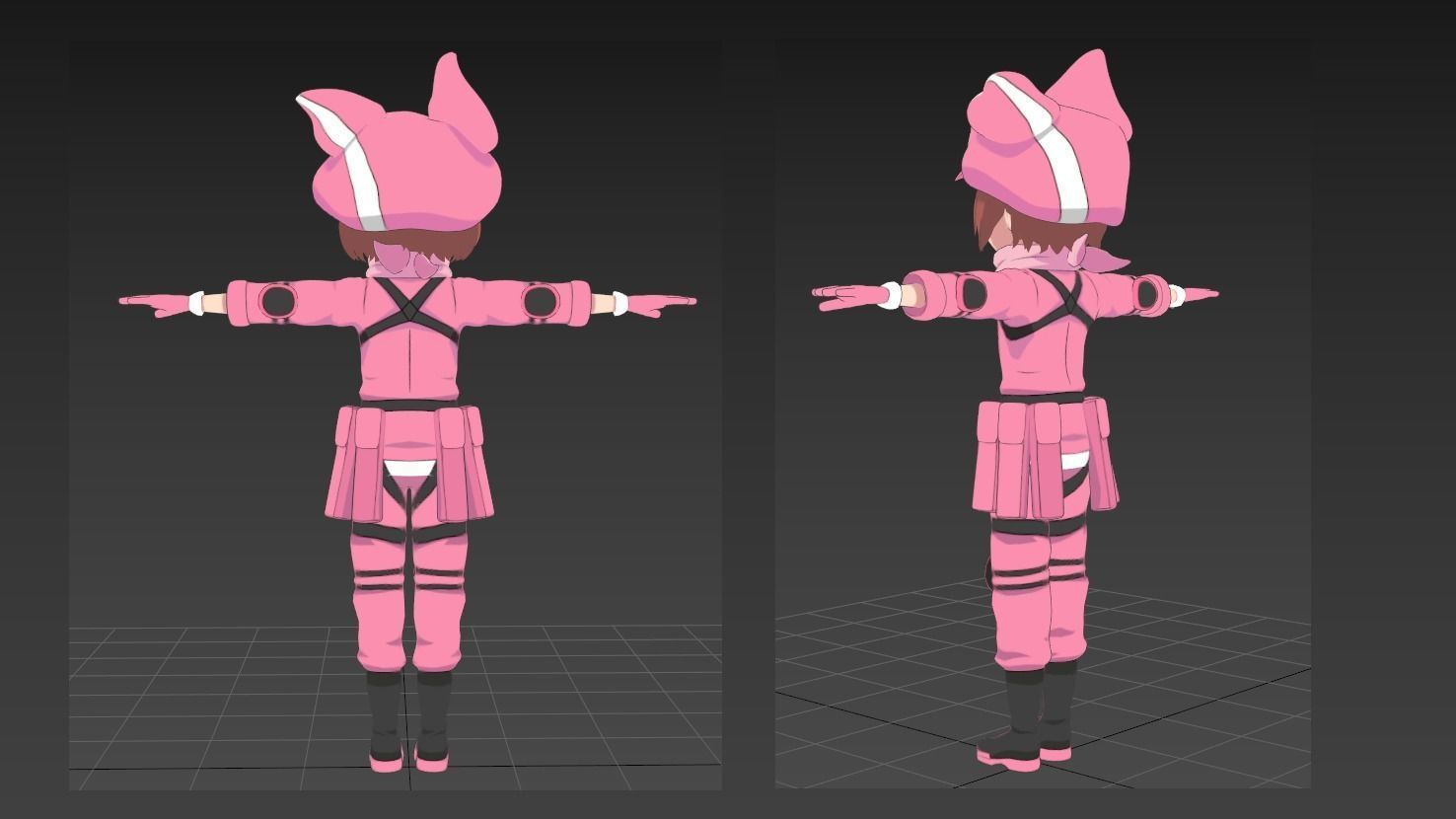 Llenn Gun Gale VRChat avatar 3D model_2