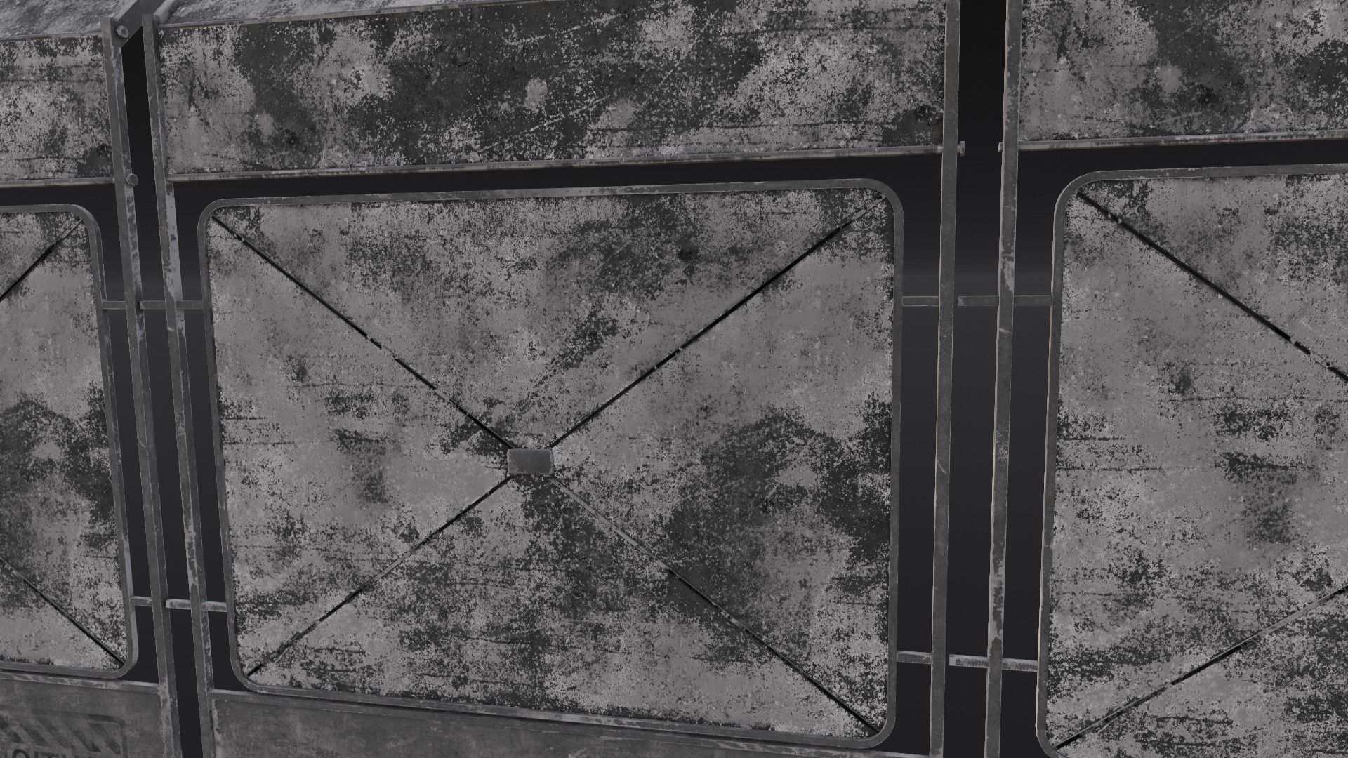 Iron Fence 3D Model Low-poly 3D model_9