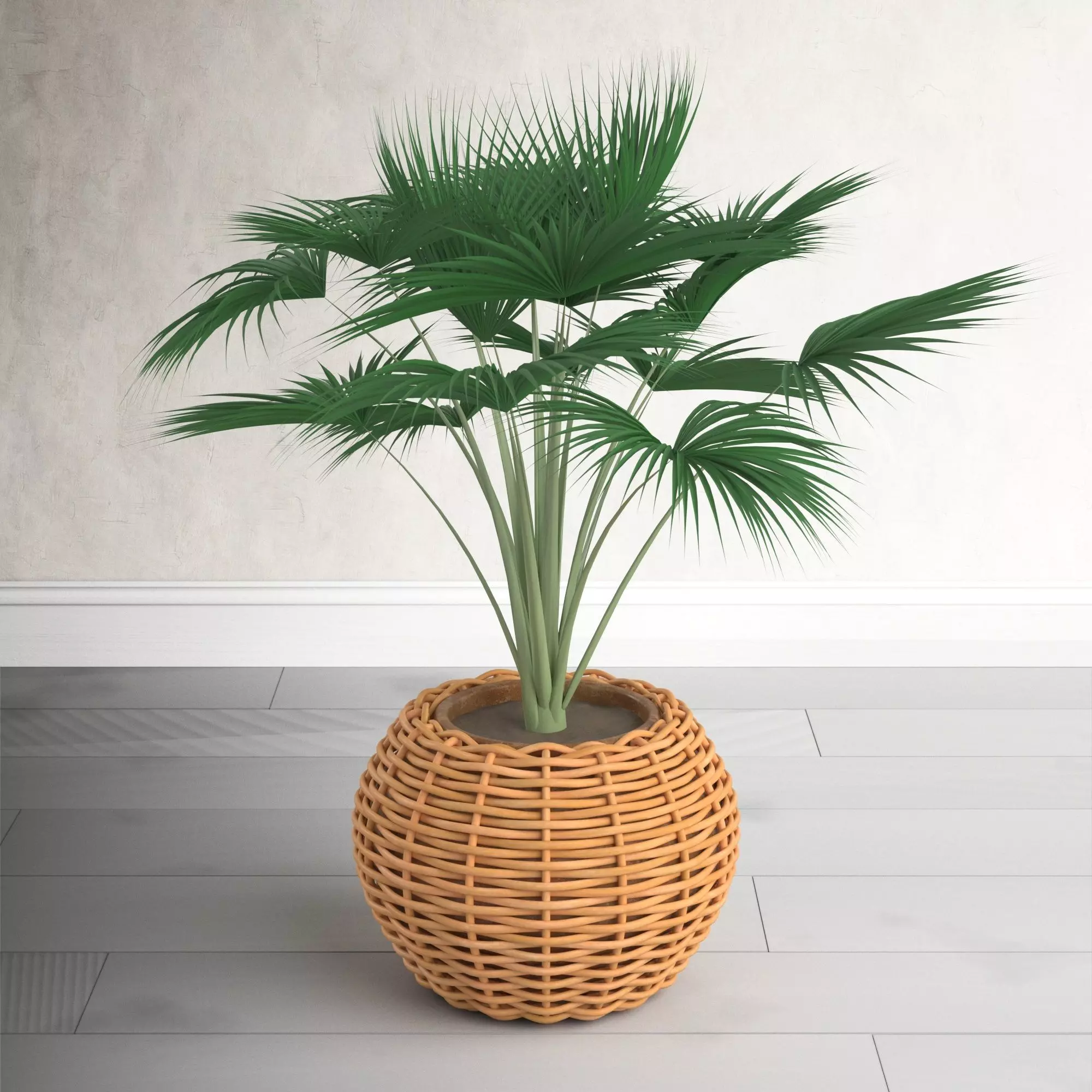 Cachepot-Rattan 3D model_0