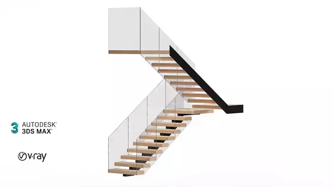 stair with glass railing