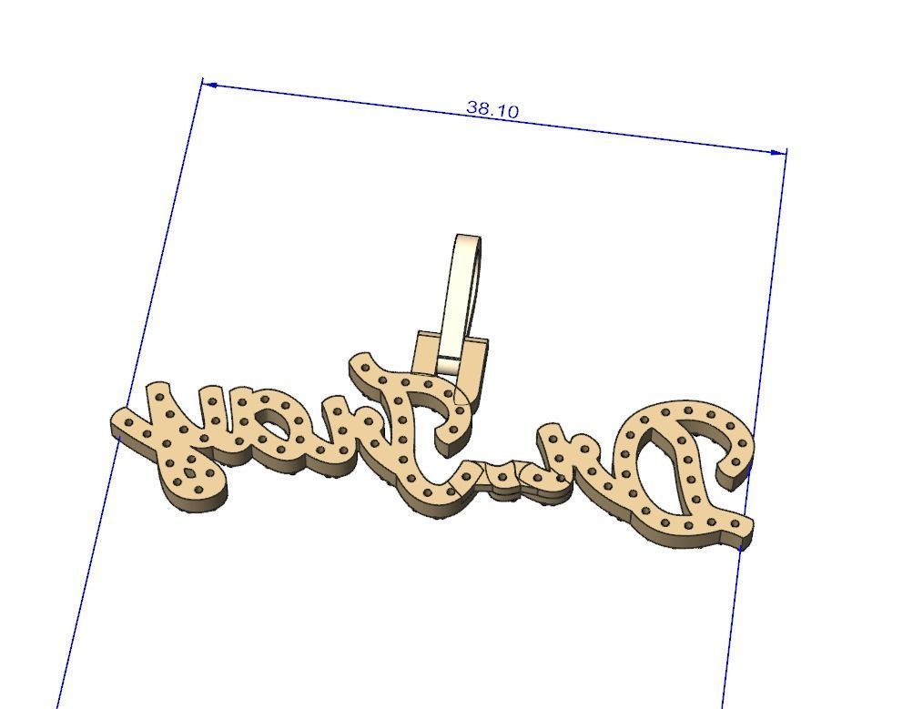 Custom Name  3D print model_4