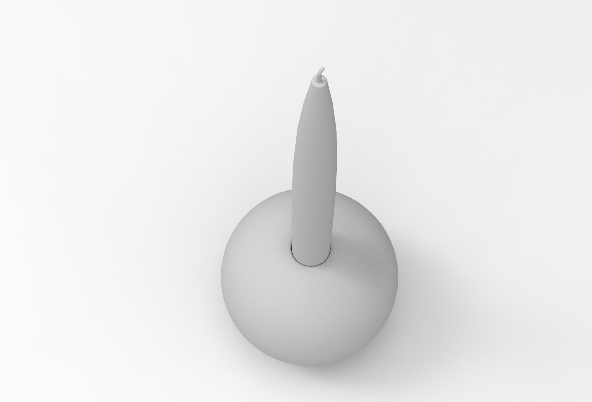 Bally Candlestick Low-poly 3D model_7