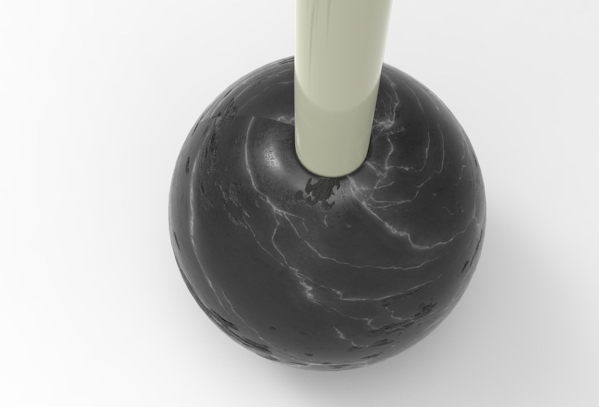 Bally Candlestick Low-poly 3D model_4