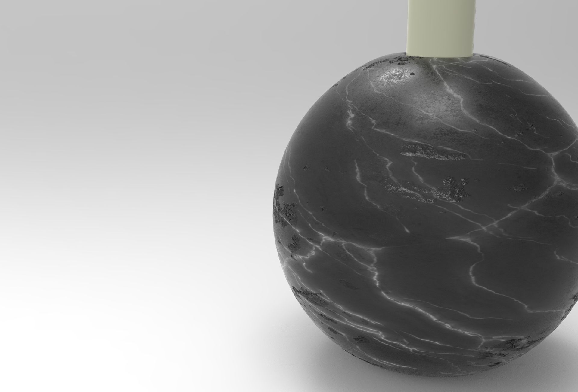 Bally Candlestick Low-poly 3D model_3