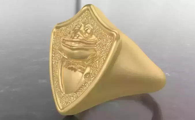 frog signet ring 
