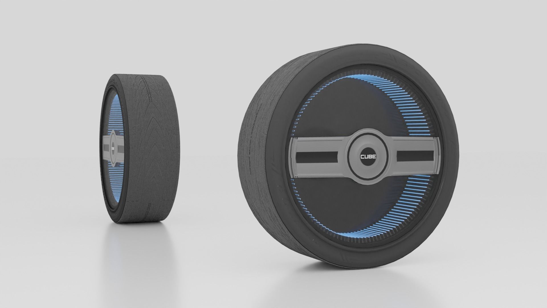 Modern sport car lowpoly 3d rims Low-poly 3D model 3D Model Collection_17