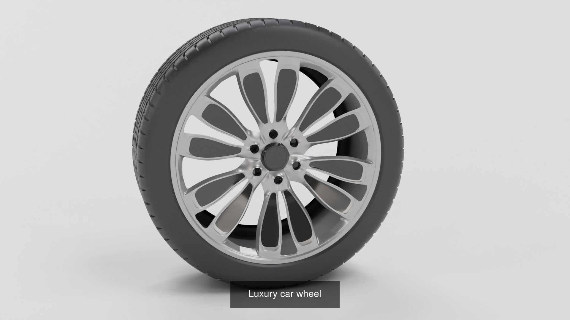 Modern sport car lowpoly 3d rims Low-poly 3D model 3D Model Collection_1