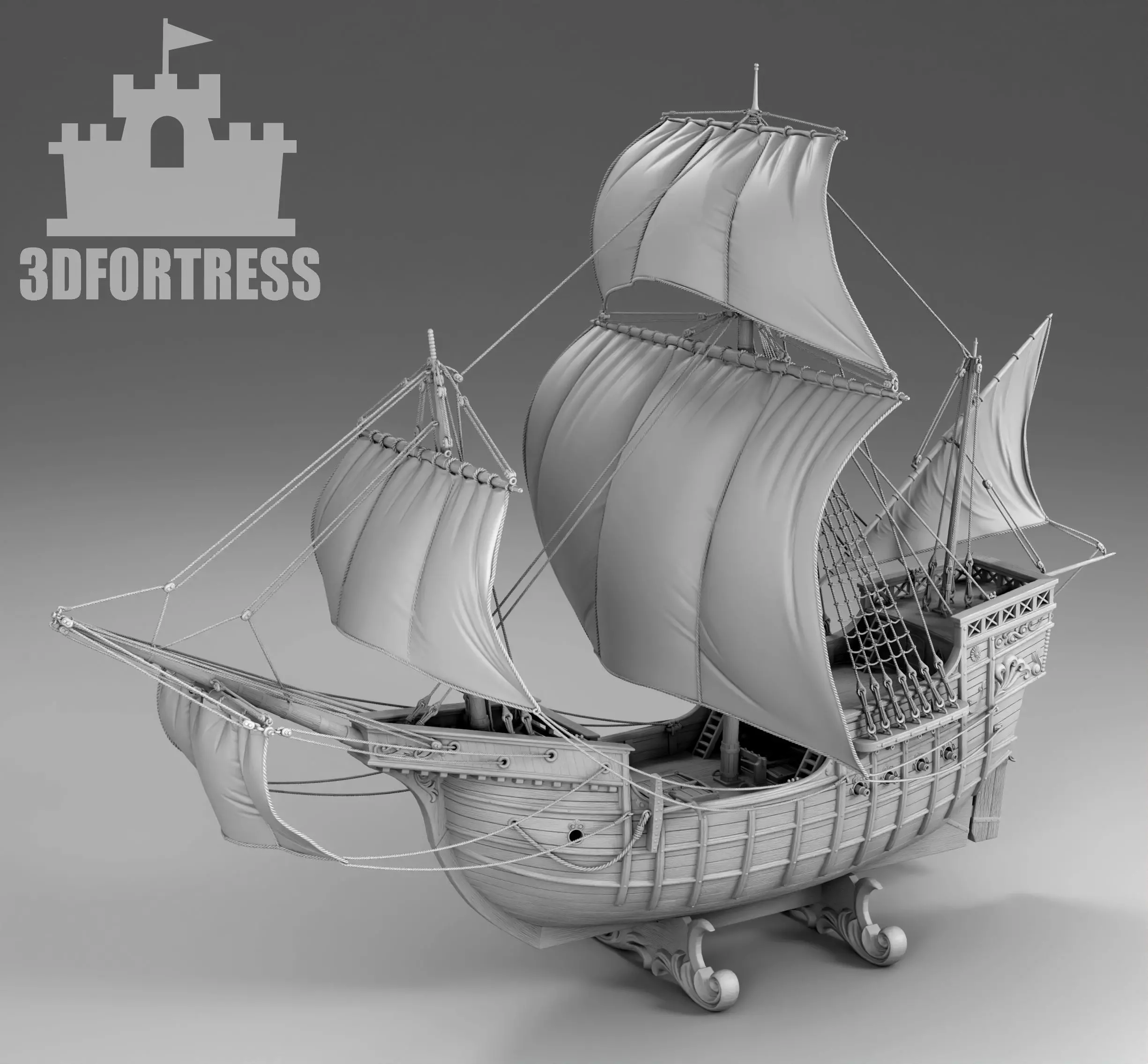 Caravela 3D print model_0
