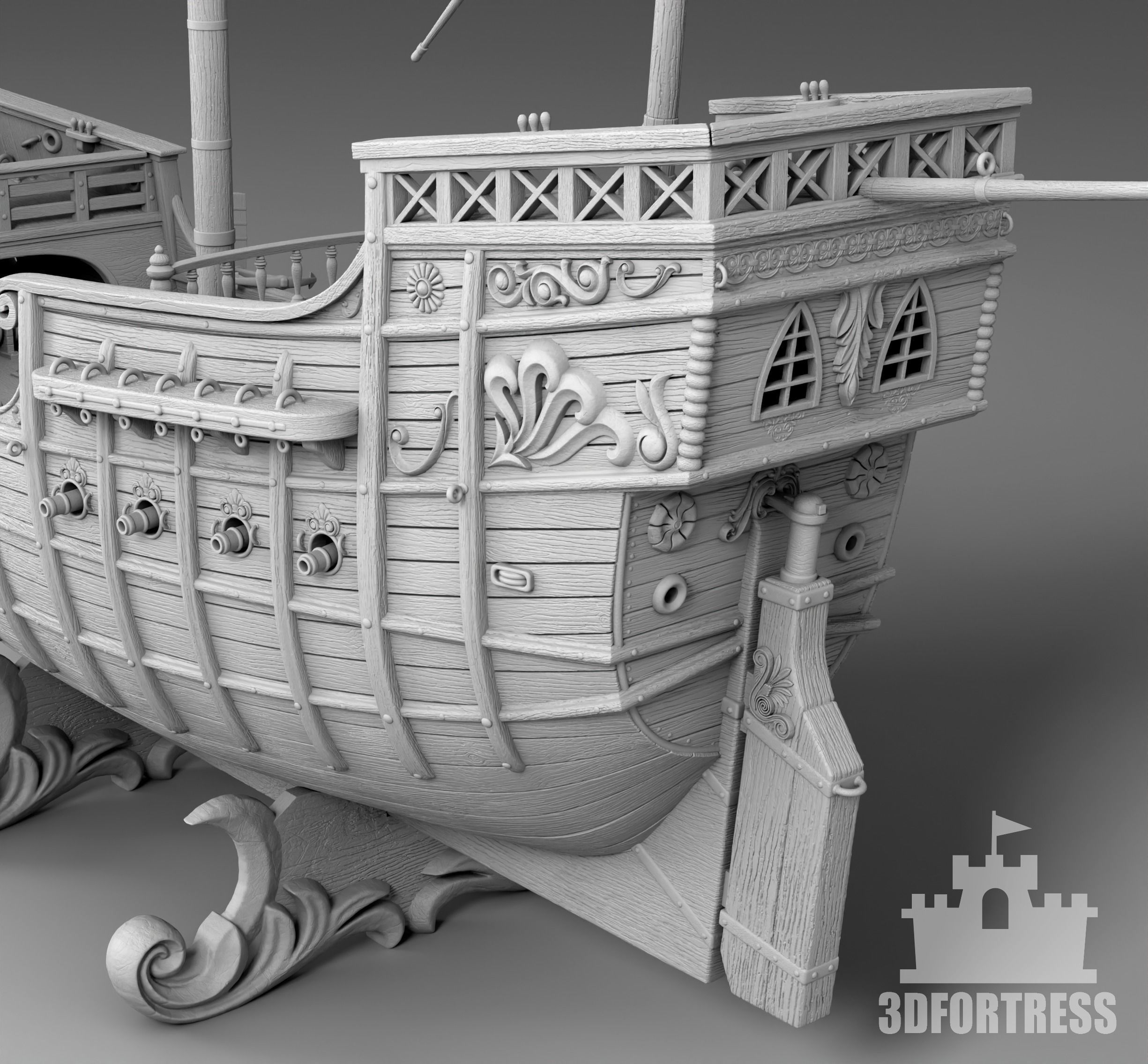 Caravela 3D print model_10
