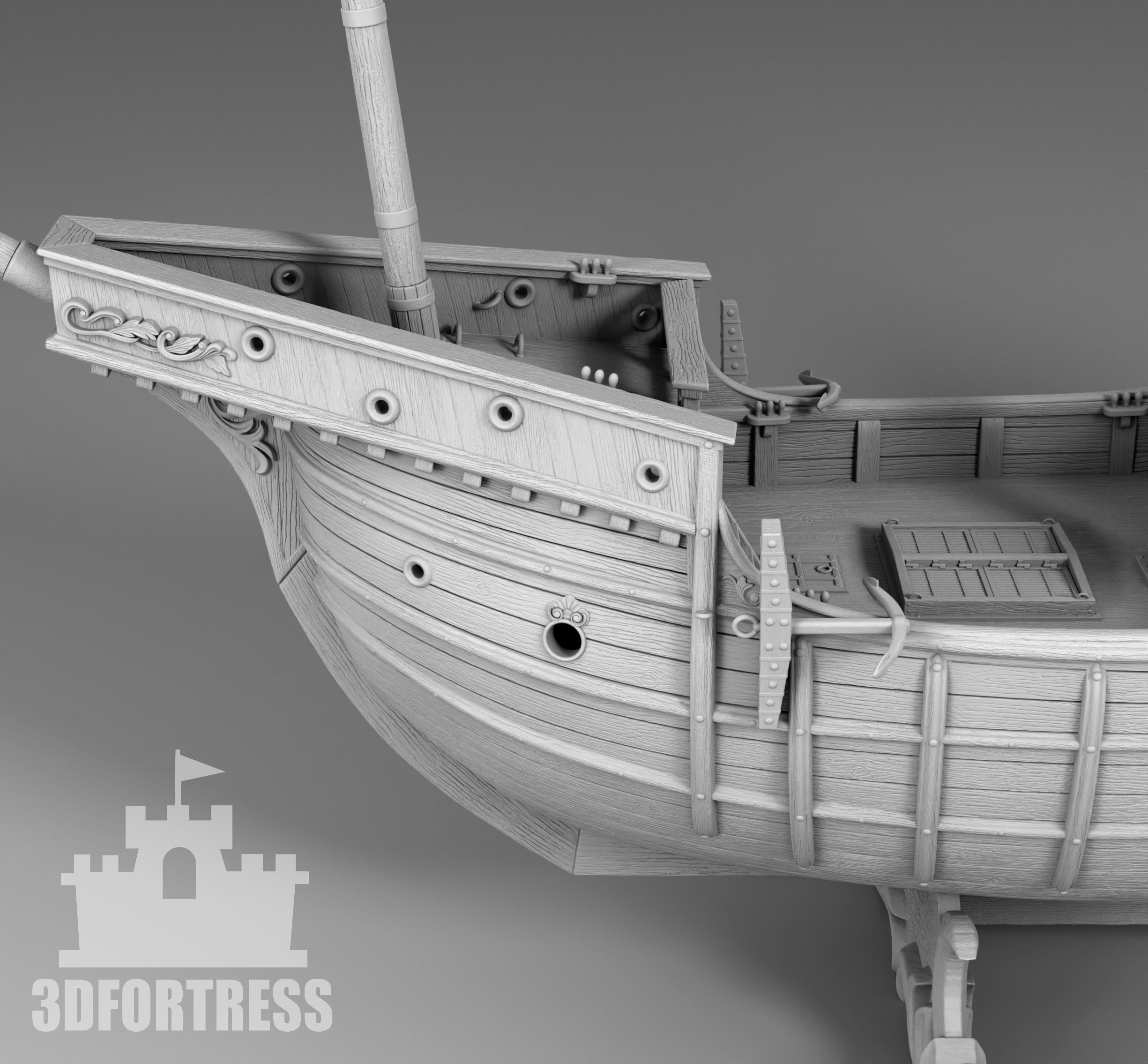 Caravela 3D print model_8