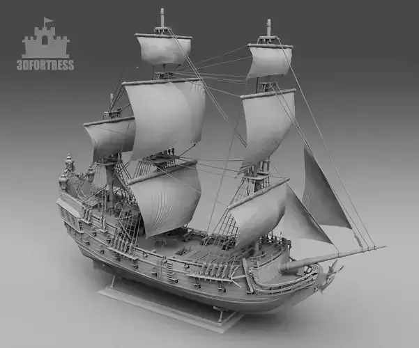 Black pearl 3D print model