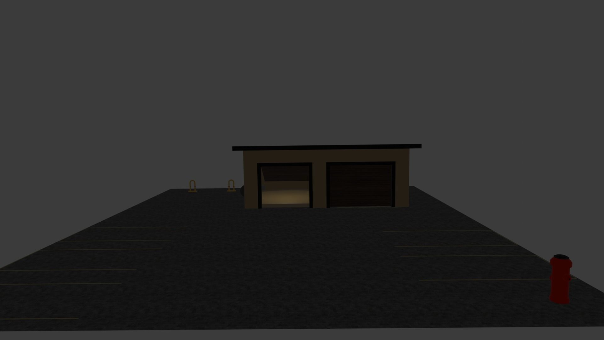 Garage and Parking Free low-poly 3D model_3