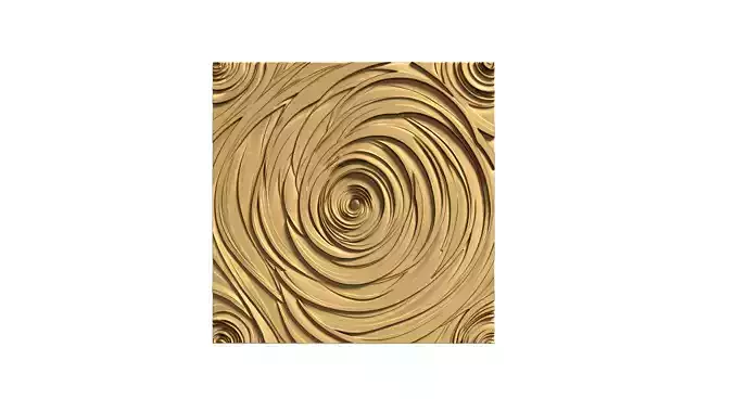 decor set wall panel ornament mural CNC 02 3D print model