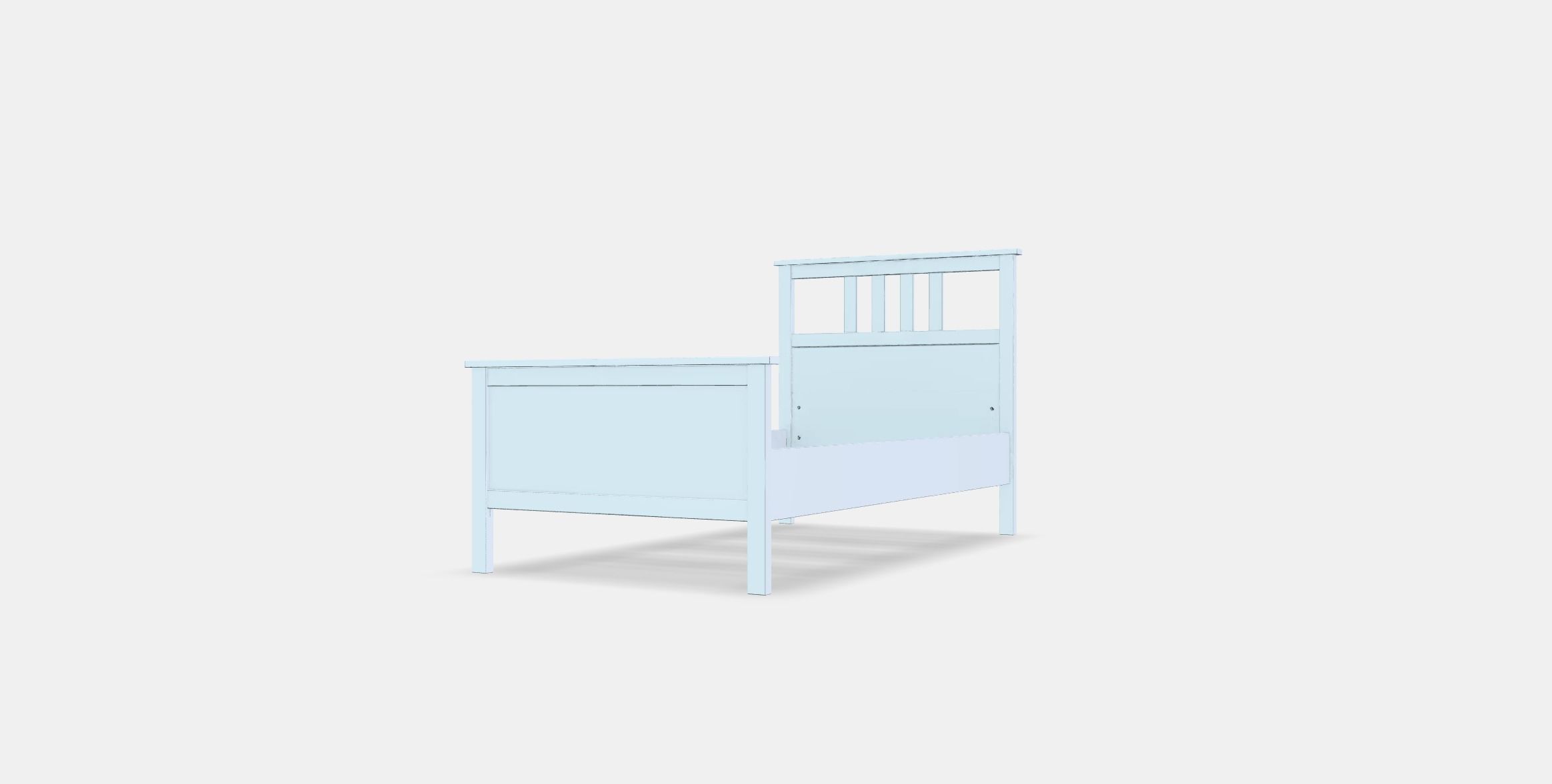 HEMNES Bed frame 6 Low-poly 3D model_12