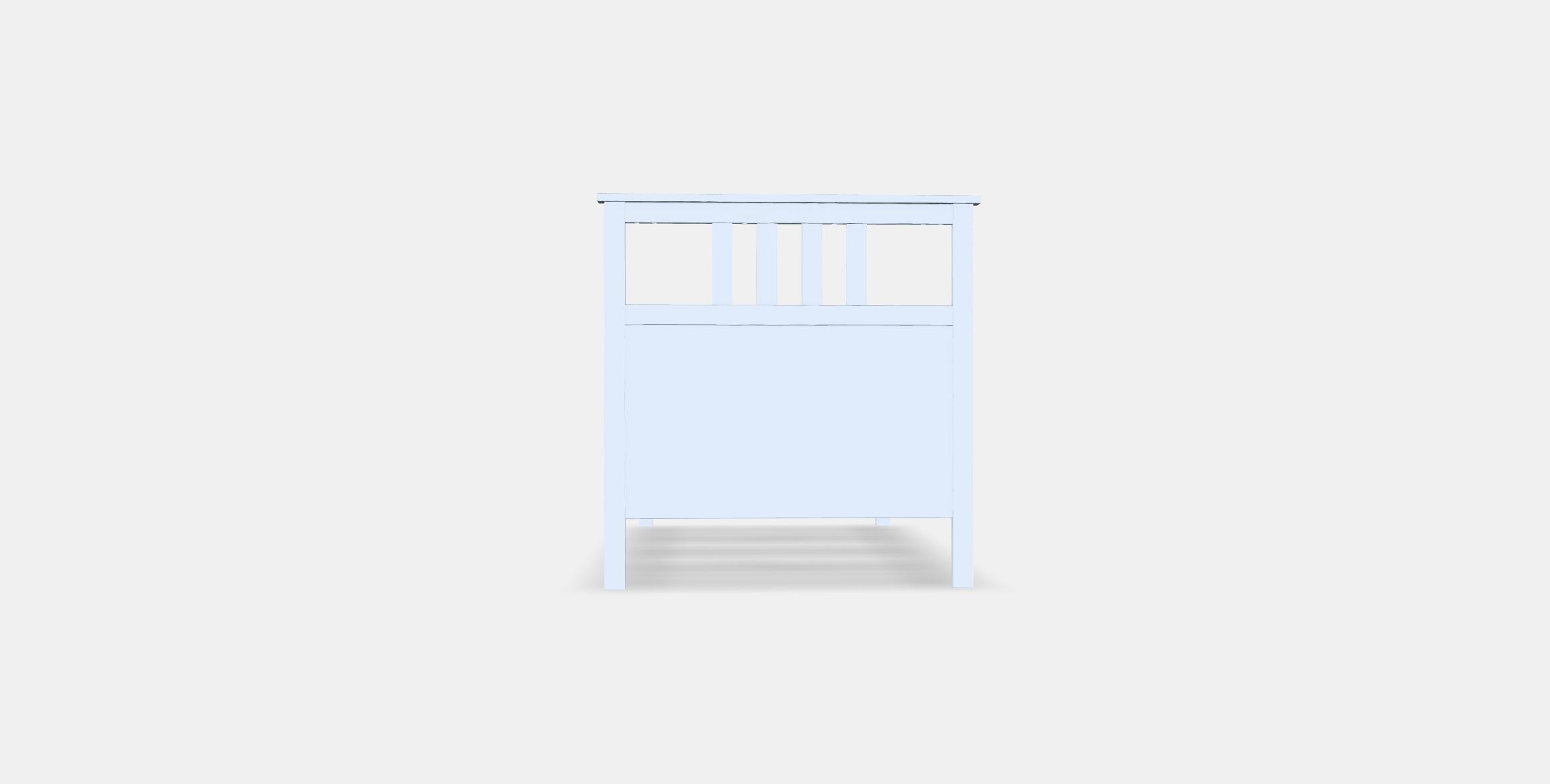 HEMNES Bed frame 6 Low-poly 3D model_14