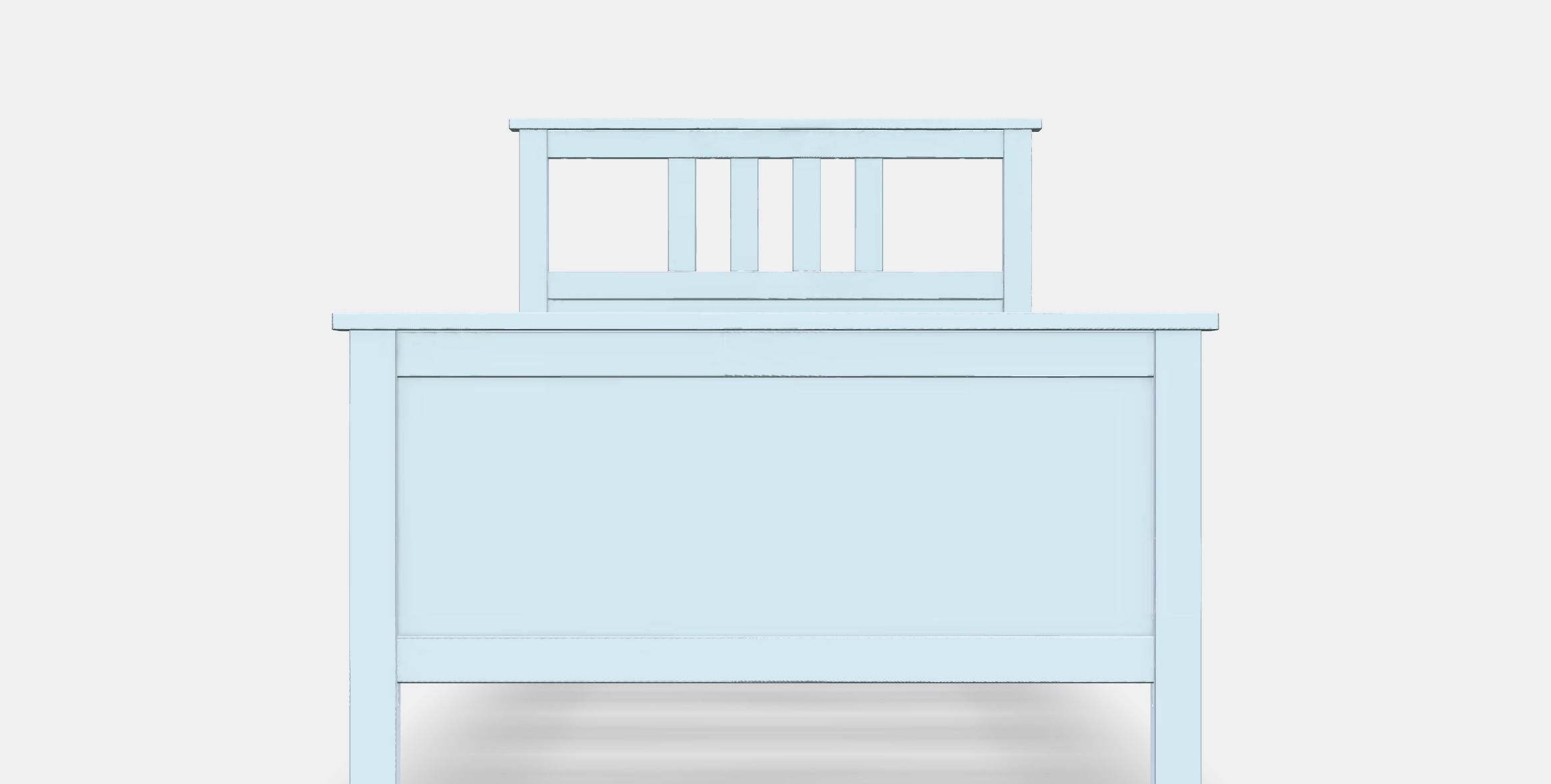 HEMNES Bed frame 6 Low-poly 3D model_11