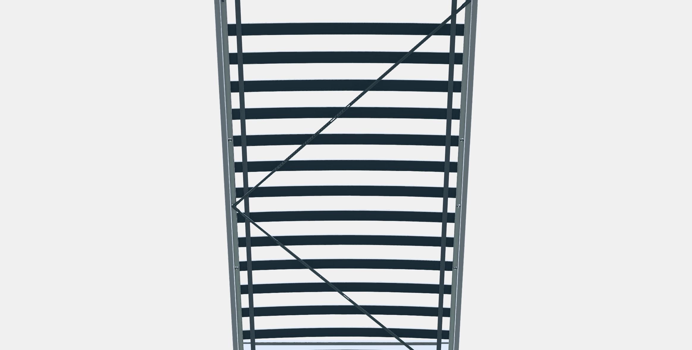 HEMNES Bed frame 6 Low-poly 3D model_8