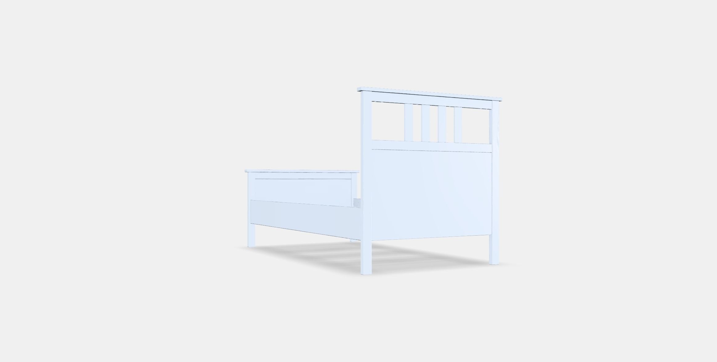 HEMNES Bed frame 6 Low-poly 3D model_16