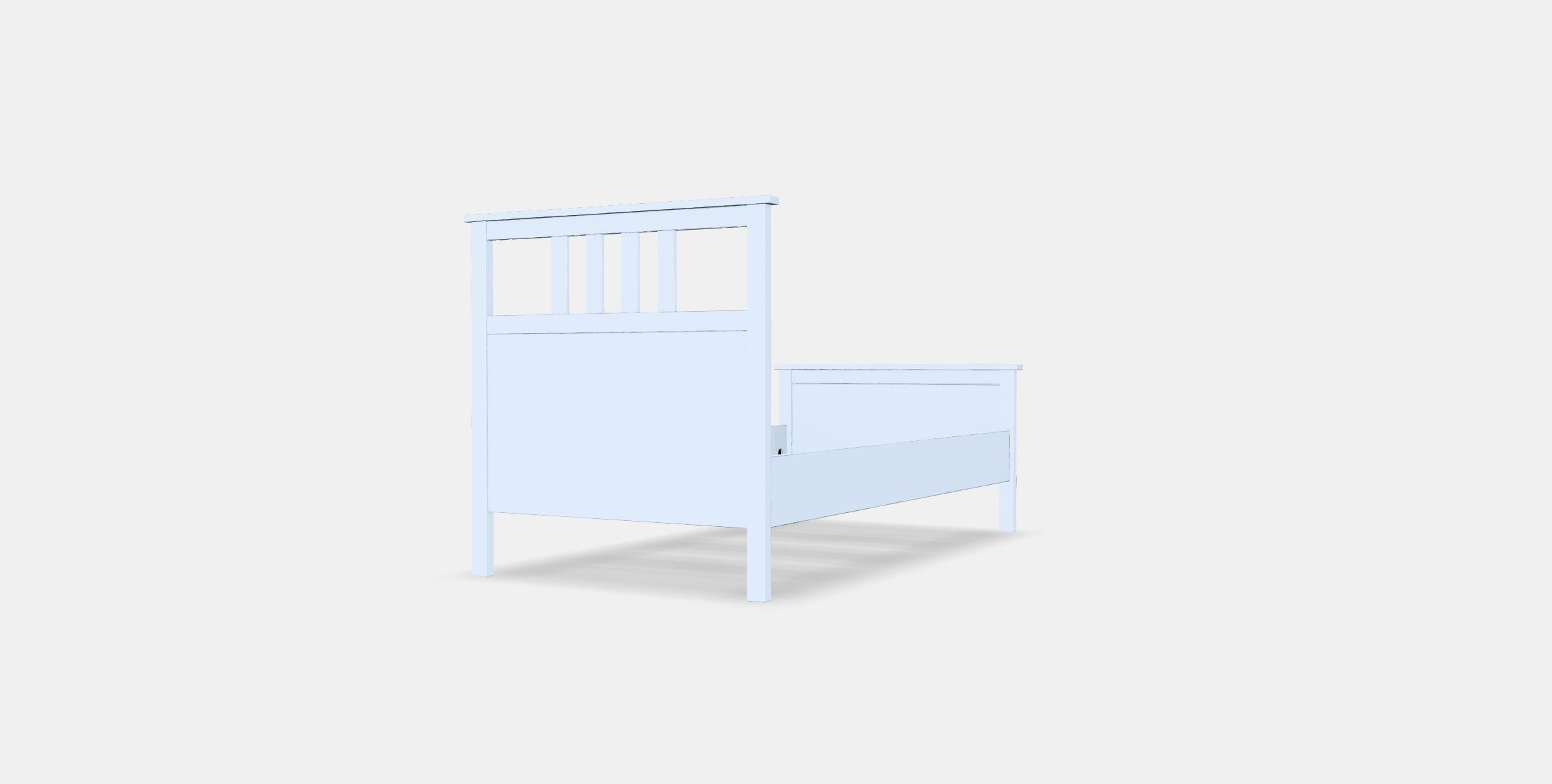 HEMNES Bed frame 6 Low-poly 3D model_4