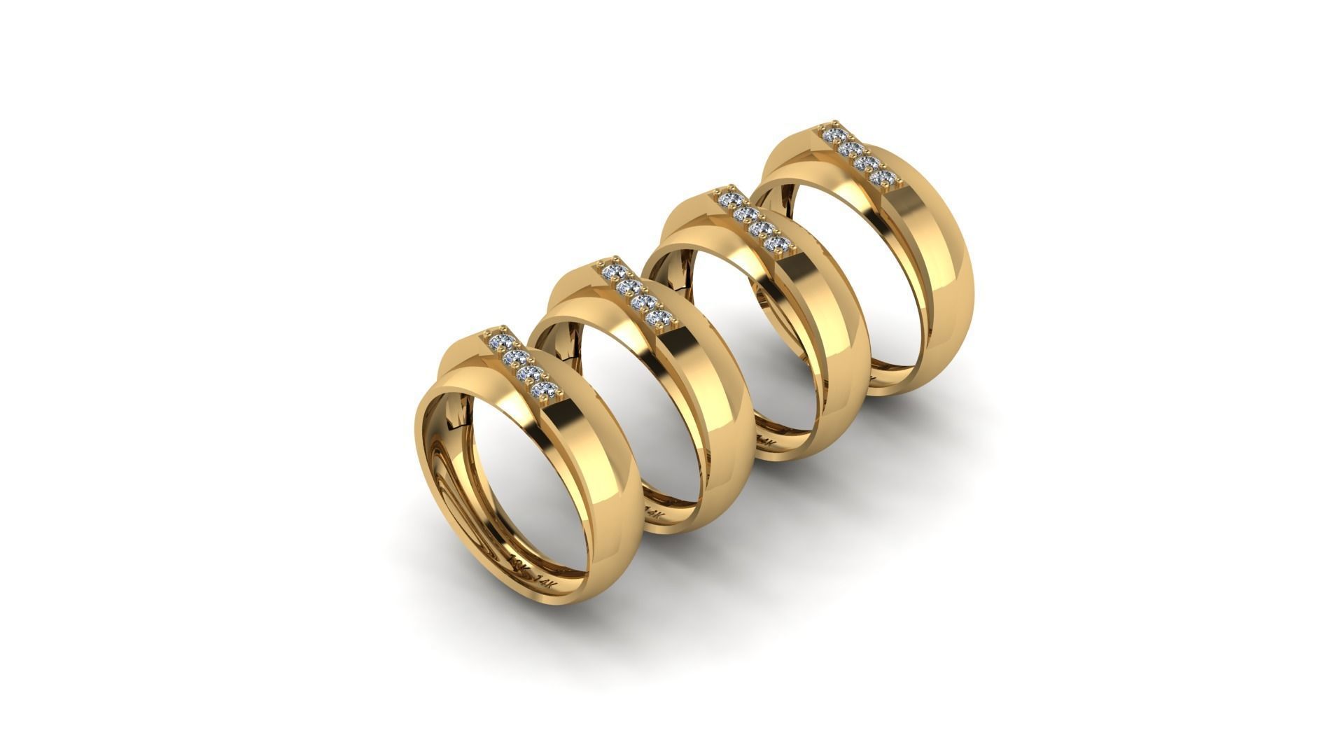Ring collection  3D print model_9