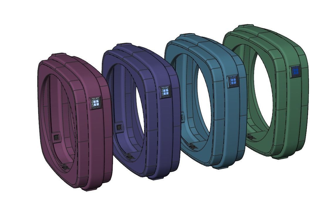 Ring collection  3D print model_17