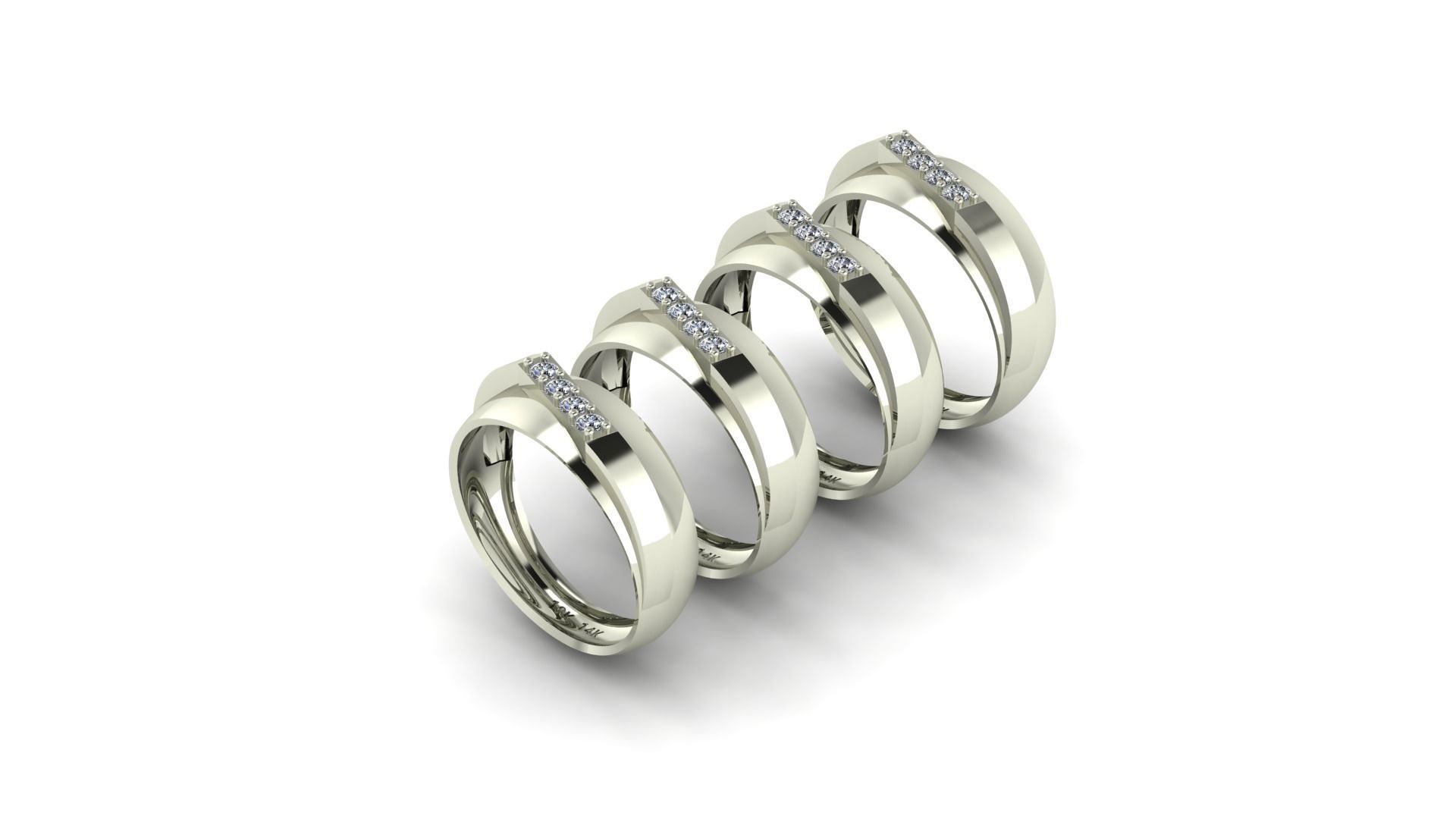 Ring collection  3D print model_10