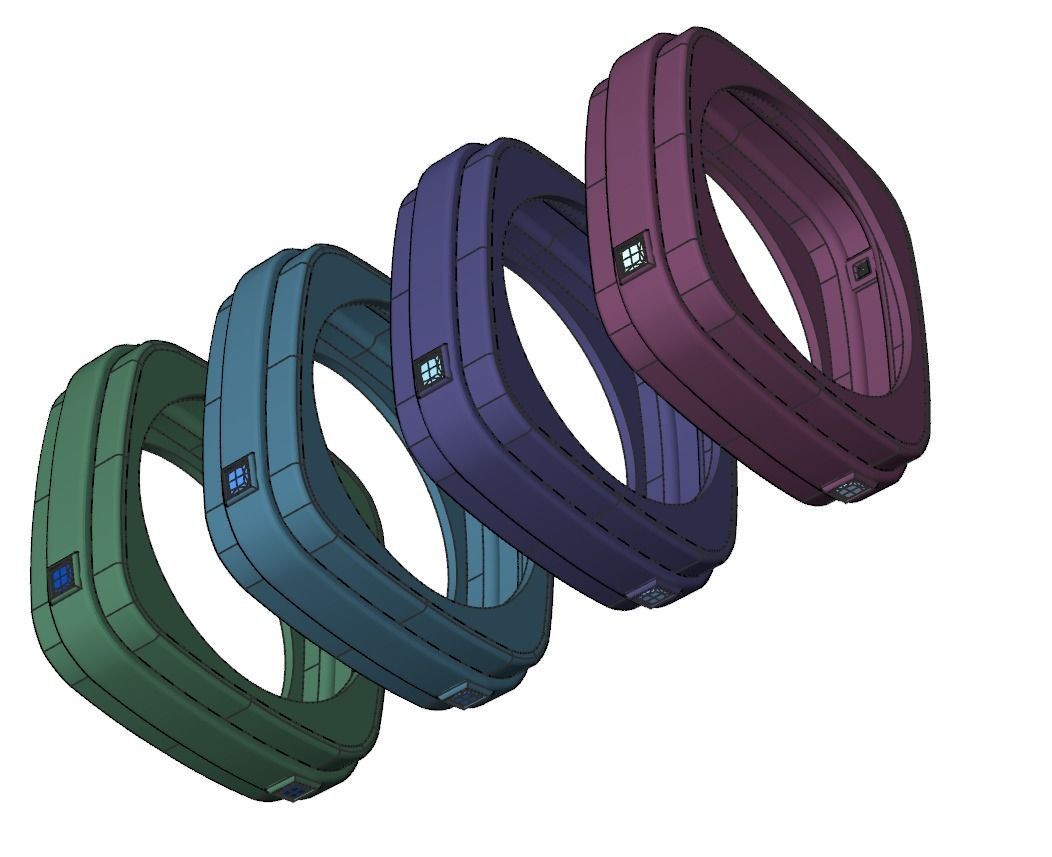 Ring collection  3D print model_14