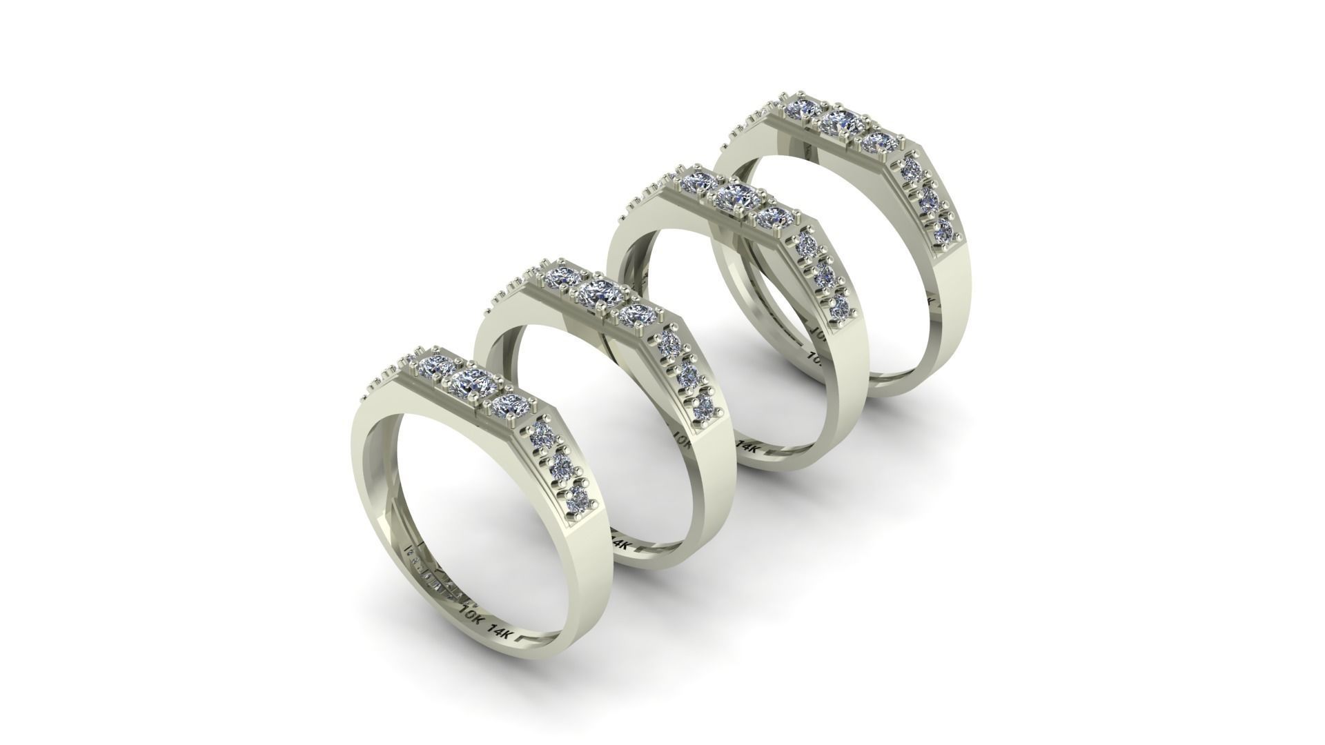 Ring collection  3D print model_15