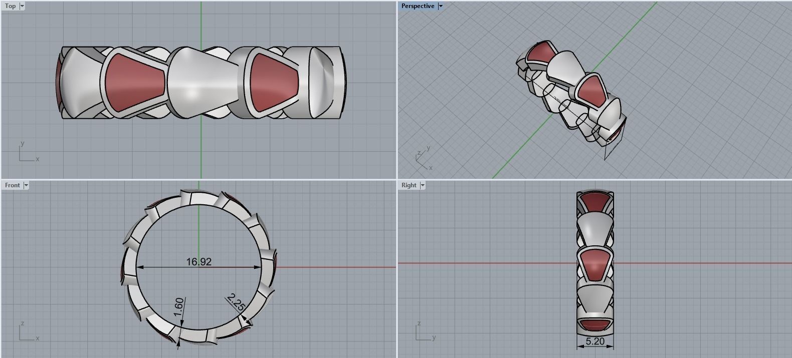 Enamel Serpenti collection model 899 3D print model_3