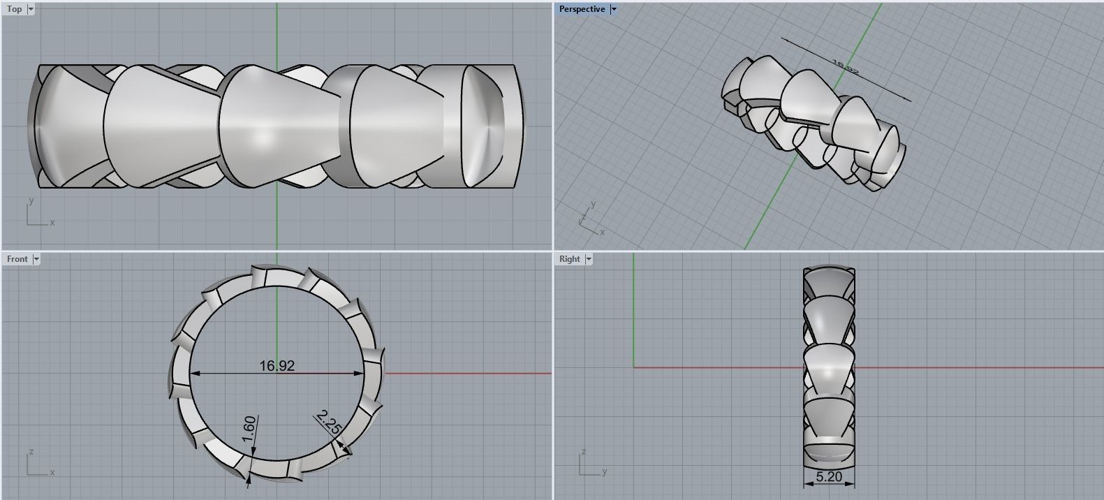 Serpenti collection model 898 3D print model_3